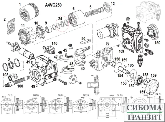 A4VG250/32 запчасти