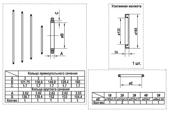 Комплект уплотнений (two speed)
