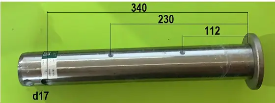 Палец с двумя каналами смазки 60x400/112/230