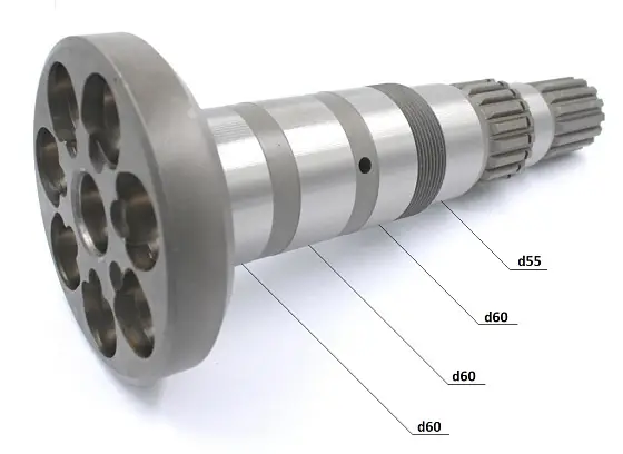 Ведущий вал L285.6x119 T15d41.8 (подшипник 60)