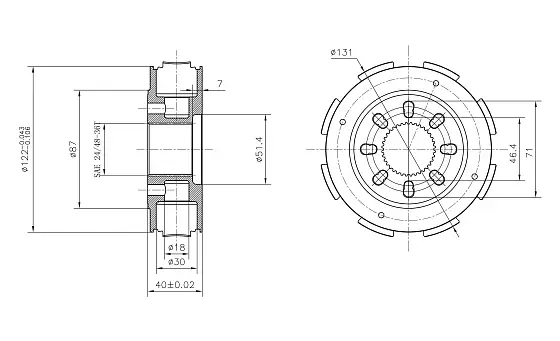 Роторная группа (E) (two speed)