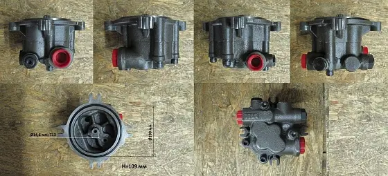 Шестерённый насос 15CC (внутренний слив, крепление на 4 болта)
