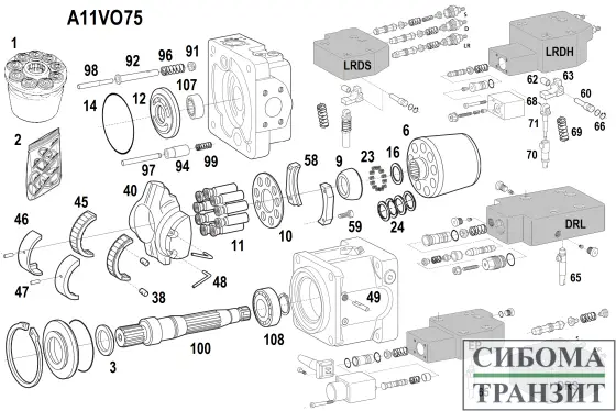 A11VO75 запчасти