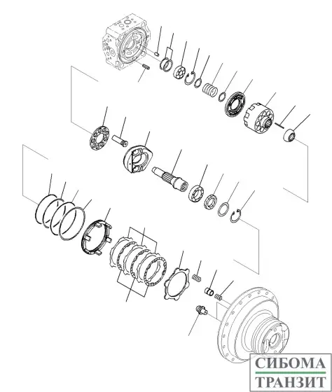 708-8F-00560 TRAVEL MOTOR