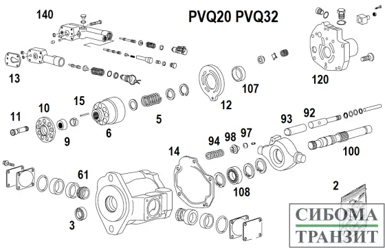 PVQ20 PVQ32 запчасти