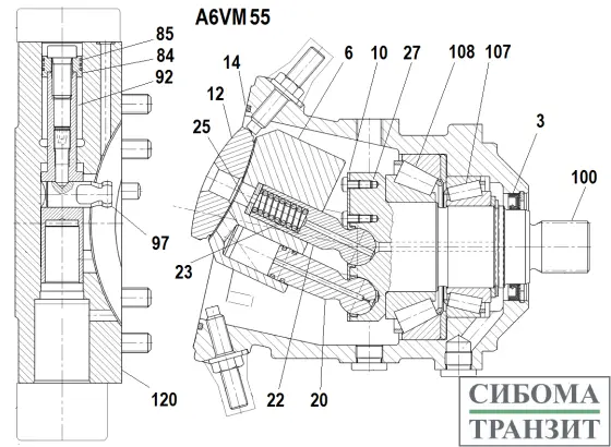 A6VM55 запчасти