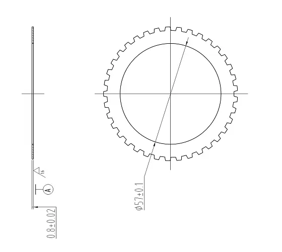 Тормозная пластина статическая