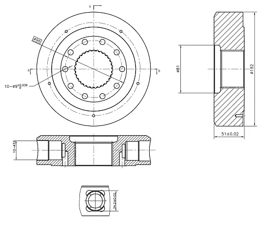 Роторнная группа d32 (one speed)