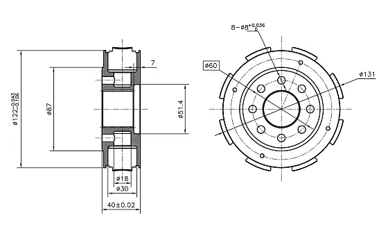 Роторная группа (E) (one speed)