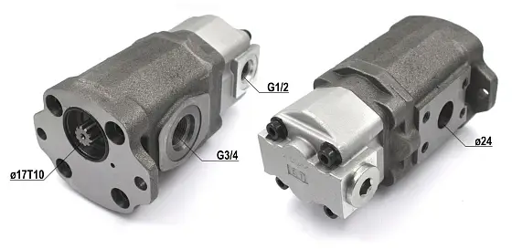 Шестерённый насос 10T 20cc+10cc