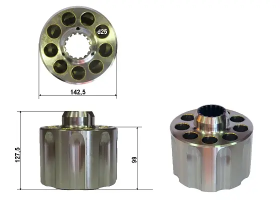 Блок цилиндров 142.5x127.5 (гладкий)