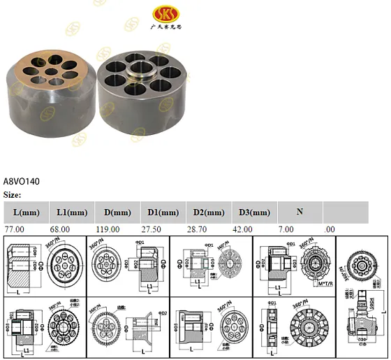 Блок цилиндров 119x78