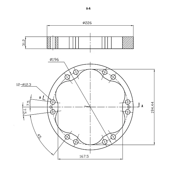 Статор D1-194,4 h-31,2