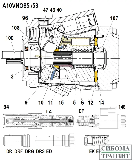A10VNO85 /53 запчасти