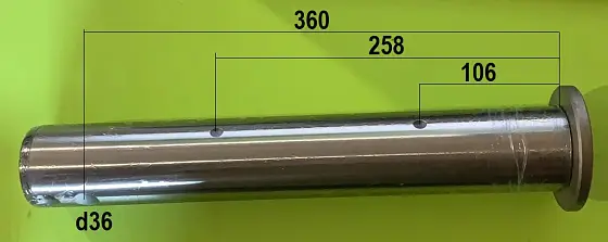 Палец с двумя каналами смазки 65x420/106/258