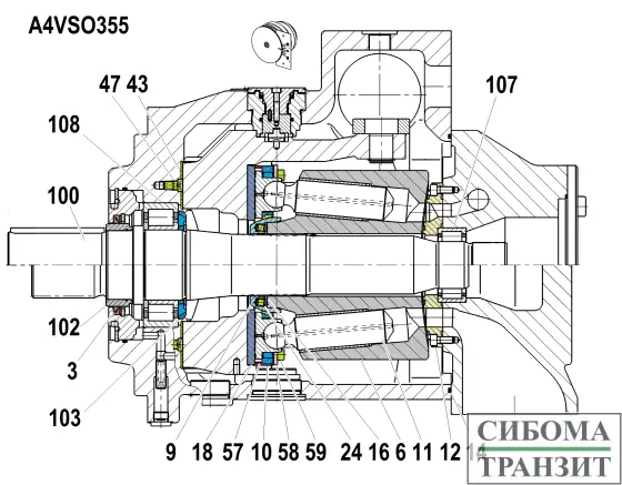 A4VSO355 запчасти