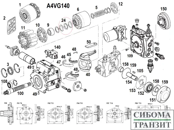 A4VG140/32 запчасти