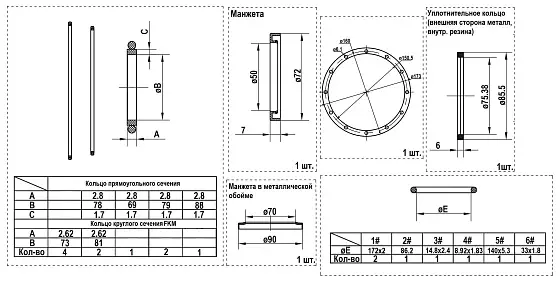 Комплект уплотнений (two speed)