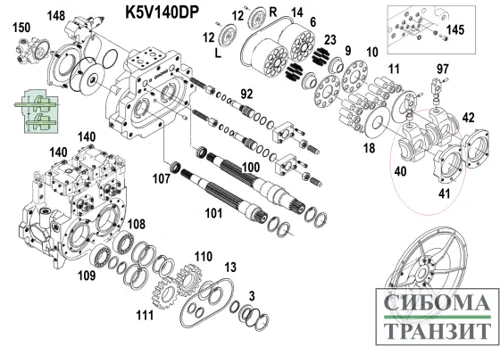 K5V140DP запчасти