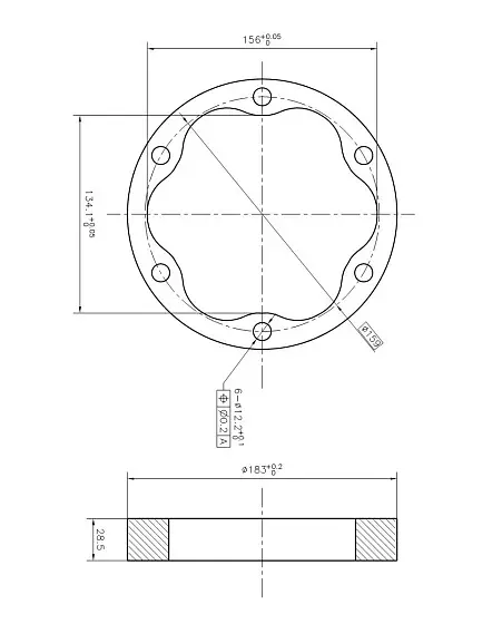 Статор (2) D156 (6 отверстий)