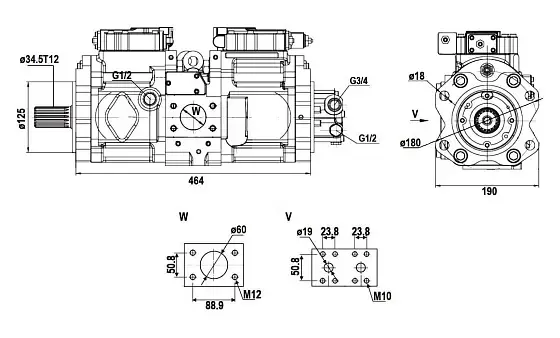 S K5V80DT-100R-9N0Q-101 гидронасос