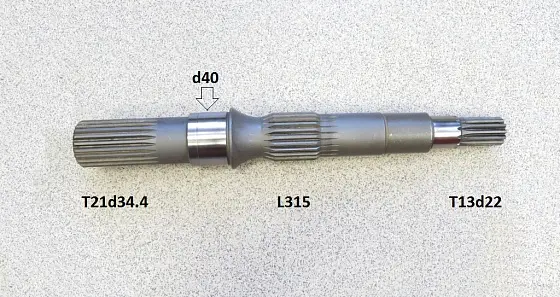 Ведущий вал T21d34.4 L315 T13d22