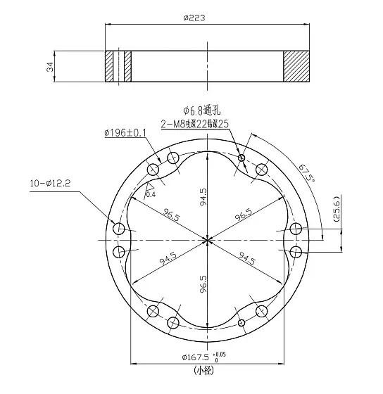 Статор D1-191 h-34 (max волна асимметрична)