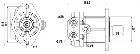 S MSF-50-48 гидромотор 