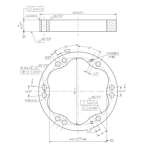 Статор B4 D1-194.4 h-34 (max волна симметрична)