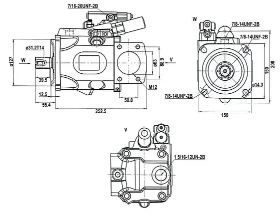 S A10VO72EP1D/53R-VSD46N00 гидронасос