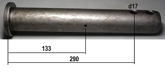 Палец с каналом смазки 55x350/133 
