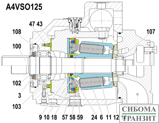 A4VSO125 запчасти
