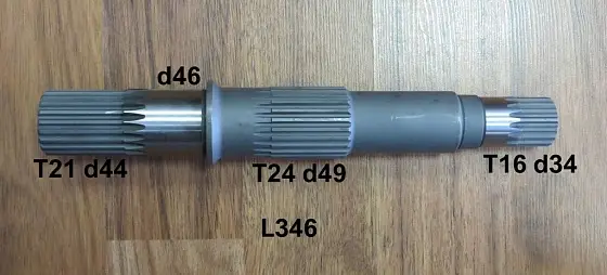 Ведущий вал L346 T21d44 T16d34