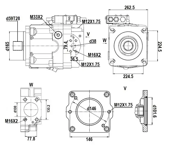 S A11VLO260LRDU2/11R-NZD12K02 гидронасос