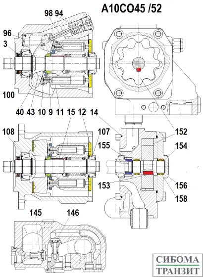 A10CO45 запчасти