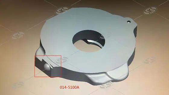 Поворотная плита левая