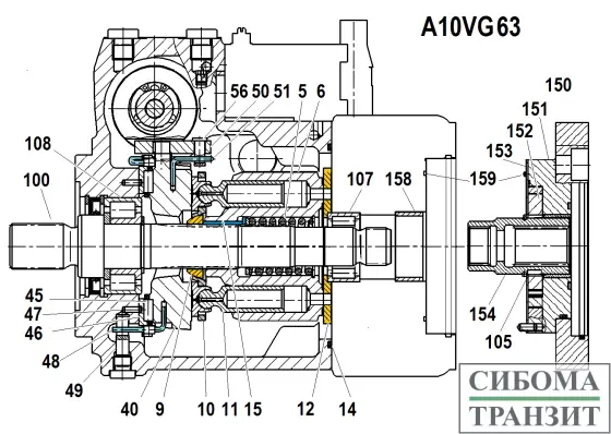 A10VG63 запчасти