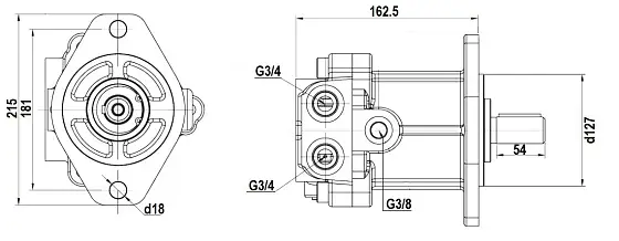4634936 гидромотор вентилятора MSF-50-48
