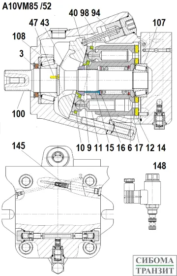 A10VM85 /52 запчасти