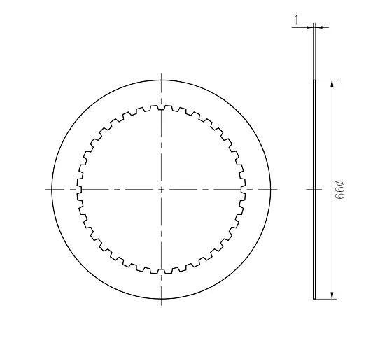 Тормозная пластина динамическая d99x1