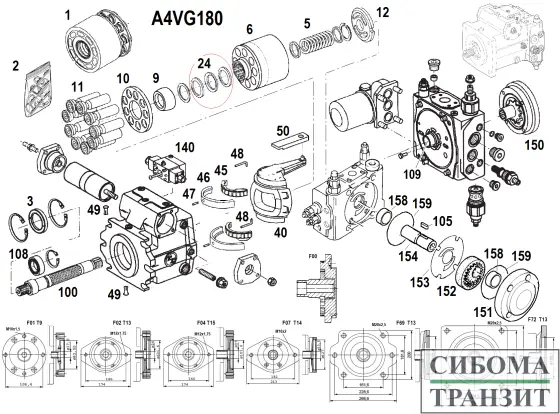 A4VG180/32 запчасти