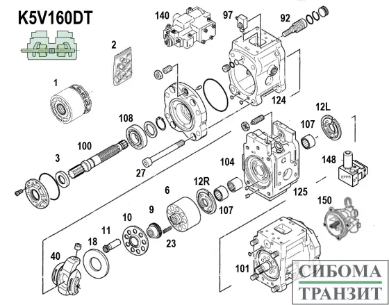 K5V160DT запчасти