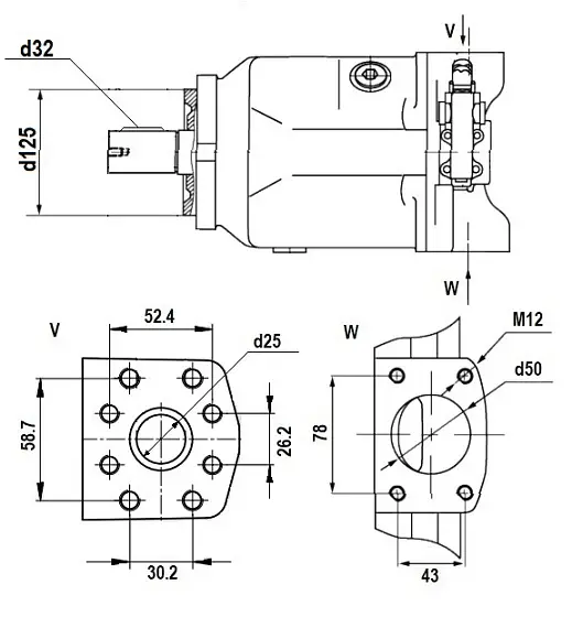 S A10VSO71DRG/31R-PPA12N00 гидронасос