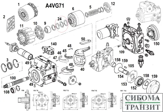 A4VG71/32 запчасти
