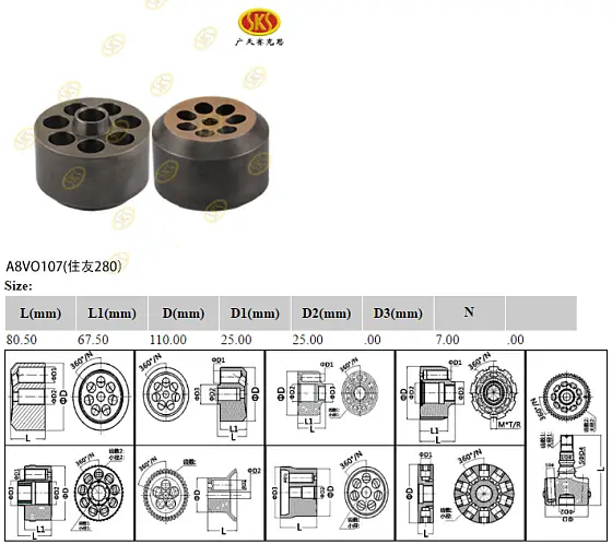 Блок цилиндров 110x80.5