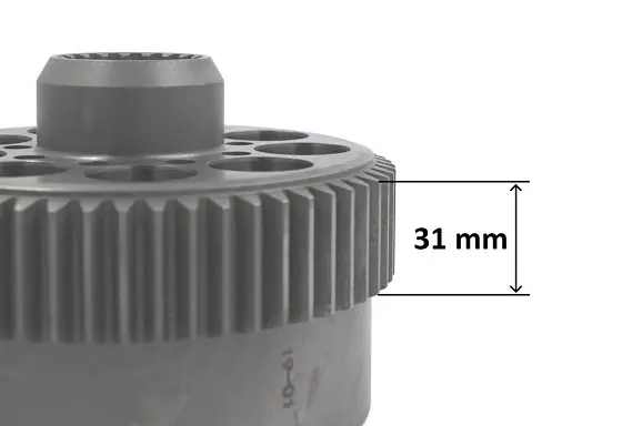 Блок цилиндров 141.5x105 (зуб 31 мм, d154.5 по шлицам)