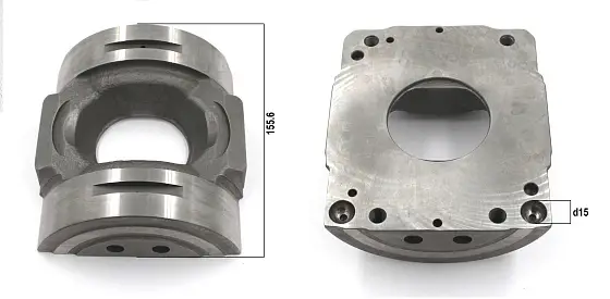 Поворотная плита, доп. шаровые гнезда на торцевой поверхности
