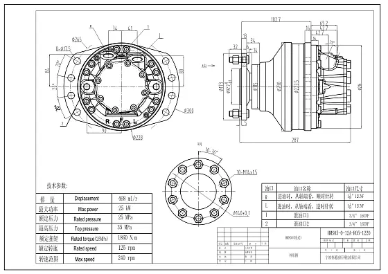 HMS05-0-12A-R05-1220 гидромотор