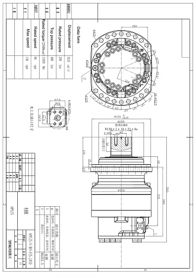 HMS35-9-1B9-R35-2A50 гидромотор