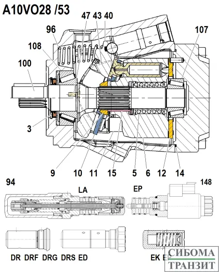 A10VO28 /53 запчасти